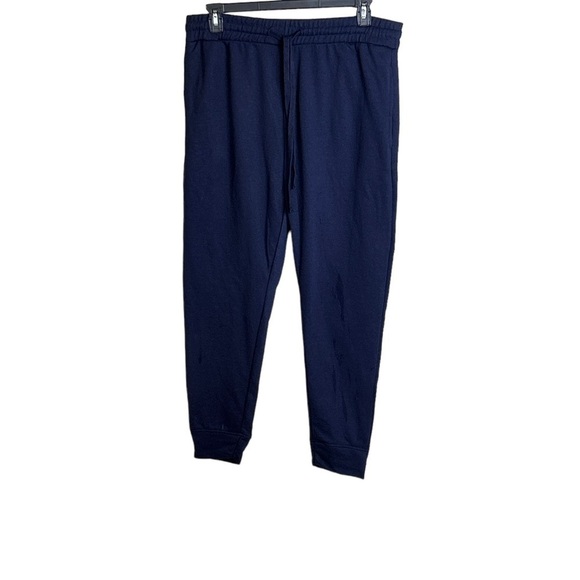 Loungehero Men's Black Pocket Joggers Drawstring Waist X Large - Picture 3 of 6